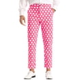 thumbnail image 1 of INSPIRE CHIC Pantalon à Pois Imprimés pour Homme Coupe Régulière devant Plat Rose 30, 1 of 4