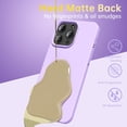 thumbnail image 5 of Ultra Slim Thin Case for iPhone 15 Pro Max Case, Matte Skin Minimalist Lightweight Hard PC Phone Cover with Smooth Touch, Protective & Shockproof Case for Women Men, Lilac Lavender Purple, 5 of 7