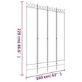 thumbnail image 4 of vidaXL 4-Panel Room Divider Anthracite 160x220 cm Fabric, 4 of 5