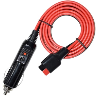 12v anderson plug to cigarette lighter 45A Connector to12V Female Lighter,12AWG Heavy Duty Cable, Compatible with Powerpole For Device Transfer/Connection-1.6ft/0.5m one end is terminated with PP30 Anderson connector Electro Tek Custom Accessories Lighter
