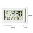 thumbnail image 2 of Pomoko LCD Child-Friendly Digital Alarm Clock, Battery Powered Displays Temperature and Humidity, 2 of 5