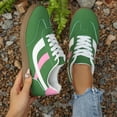 thumbnail image 4 of Womens Sneakers, Sneakers for Women, Womens Tennis Shoes, Women Classic Retro Casual Lifestyle Sneakers Tennis Shoe Comfort Walking Footwear Lightweight Anti Slip Trainers, Green 5.5, 4 of 9