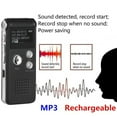 thumbnail image 5 of Voice Recorder - 8GB Digital Audio Recorder, MP3 Player Function, 20-Hour Continuous Recording, Built-in Speakers, LCD Display, WAV/MP3 Format for Lectures, Business Meetings, Classes, 5 of 7