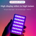 thumbnail image 4 of MistahaY140 RGB LED Video Light Kit Pocket Video Conference Lighting CRI95+ 2500K-9000K Dimmable, 4 of 8