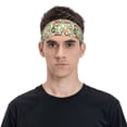 thumbnail image 2 of Daiia Mushrooms Gnomes printed Men's Performance Headband,Sports Headbands,Moisture Wicking Workout Headband, 2 of 9