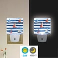 thumbnail image 2 of Yayeee LED Plug in Night Light for The Home with Auto Dusk to Dawn Light Sensors, 2 Pack, Blue Sailboats, 2 of 6