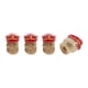 thumbnail image 1 of Tapones decorativos para vástagos de válvula de neumáticos 7x22mm, cubiertas de polvo para válvula de neumático de resina de cobre rojo, 4 piezas, 1 of 1