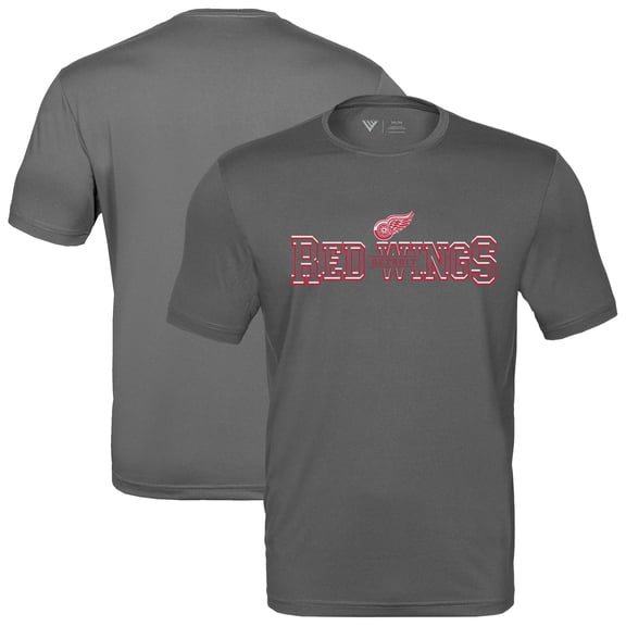 Men's Levelwear  Charcoal Detroit Red Wings Anthem Journey Performance T-Shirt