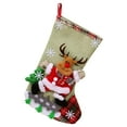 thumbnail image 2 of Family Christmas Stockings, 14" Personalized Christmas Stockings, Santa Snowman Reindeer Bear Farmhouse Christmas Stocking Luxury Thick Festival Decoration for Xmas and New-Year Party, 2 of 3