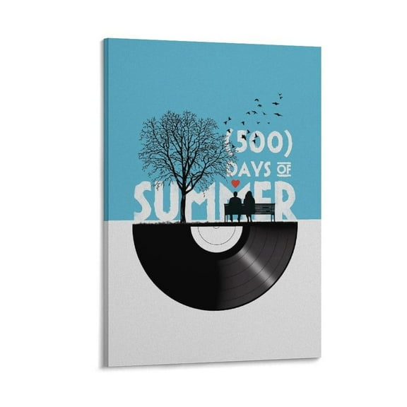 500 Days of Summer Movie Poster Canvas Wall Art Poster Decorative Bedroom Modern Home Print Picture Artworks Posters