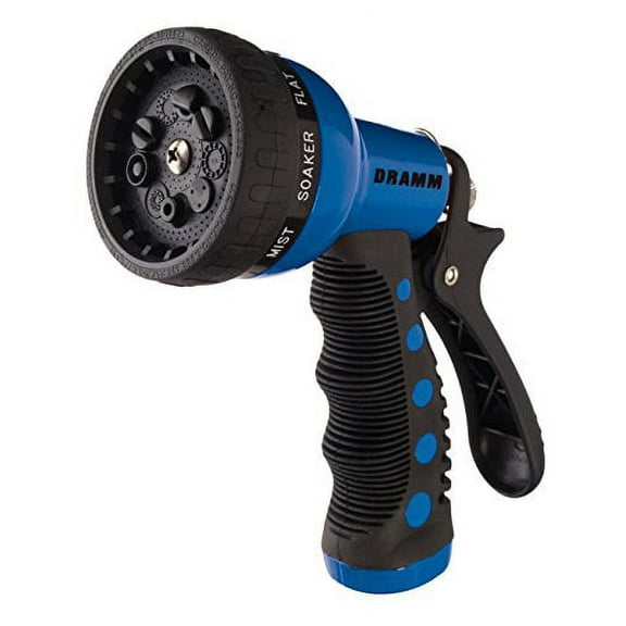 Dramm Heavy-Duty Metal 9-Pattern Nozzle, Blue 60-12705