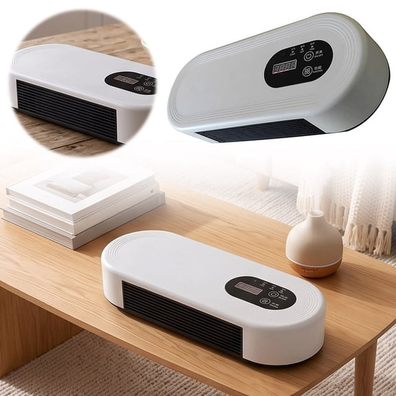 Wall Mounted Space Heater Smart Thermostat Low Noise Portable Wall Heater Overheat Energy Efficient Heater For Bedroom Living Room