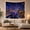 Miami Canal, variant on Vibrant City Night Skyline on Calm Harbor Water, Romantic Digital Art for City Lovers, Wall Art Decor, Housewarming Gift Tapestry Wall Hanging for Living Room and Dorm