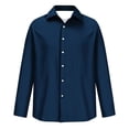thumbnail image 6 of Men's Regular-Fit Long Sleeve Casual Poplin Shirt Button Front Business Casual Collared, 6 of 6
