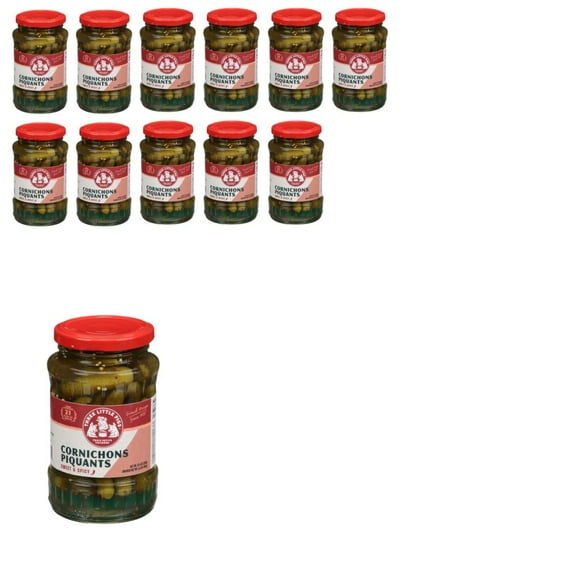 Three Pigs Cornichons Piquants, 12.4 OZ, 12 Pack