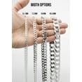 thumbnail image 7 of Silver Chain - Mens White Chain / Curb Chain, 7 of 7