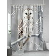 thumbnail image 5 of Fsddascl Winter Owl Shower Curtain Set - 72" x 78" Washable Bathtub Curtain with 12 Hooks, Country Birds Animal Tree Branches Snow Waterproof Fabric Stall Shower Curtains for Bathroom/Bathtub Décor, 5 of 6