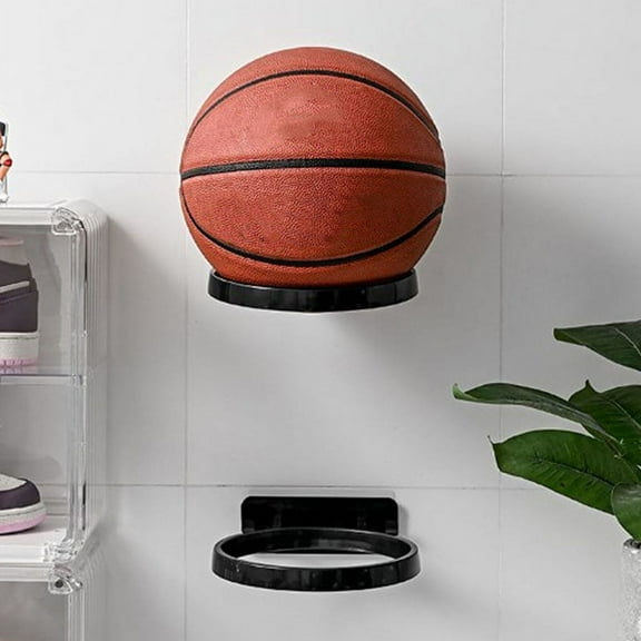 Racing Butterfly Wall Mounted Basketball Storage Rack Plastic Football Display Shelf Ball Holder