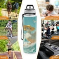 thumbnail image 7 of Qxltty White Duck Water Bottle 32 oz with Straw BPA Free Reusable Fitness Sport Bottle Perfect for Travel School Outdoors and Gym, 7 of 7