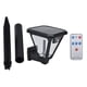 thumbnail image 3 of Luz de pared impermeable para exteriores, luz solar para jardín, 100 modos de luces para césped con control remoto, luces solares de seguridad multifuncionales, 3 of 8