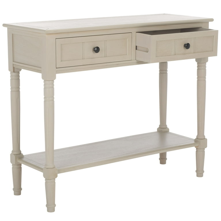 SAFAVIEH Samantha Contemporary 2 Drawer Console, Vintage Grey