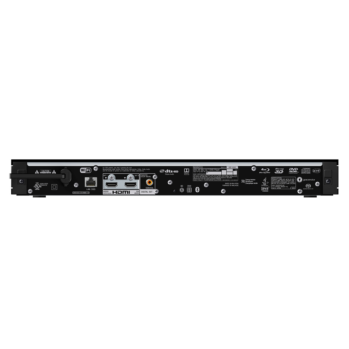 Sony UBP-X800M2 4K Ultra HD Home Theater Streaming Blu-Ray Player with High-Resolution Audio and Wi-Fi Built-In - image 5 of 6