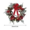 thumbnail image 7 of Upgraded Christmas Bow Wreath Decoration Christmas Pines Cones Door Hanging Party Pendant, 7 of 7