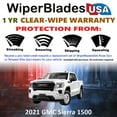 thumbnail image 2 of 2021 GMC Sierra 1500 Beam Wiper Blades Wipers w/1yr Warranty (Set of 2), 2 of 5