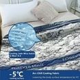 thumbnail image 4 of 39x59in Duvet Reversible Coverless Microfiber Soft Bed Quilt Softness Comfort and Lightweight Cooling Blanket, Machine Washable Sweats Throw Blanket Thin Breathable, 4 of 8