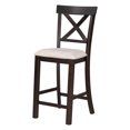thumbnail image 5 of 6 Piece Rustic Dining Table Set with 4 Upholstered Chairs and 1 Bench, 2 Tier Wood Rectangular Table with Bottom Storage Shelf, 5 of 8