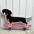 thumbnail image 2 of Handmadetneonsign Dachshund Surfing Acrylic Print Neon Sign, Dachshund Wall Art Decor, Home Pet Spa Wall Decor, 2 of 5