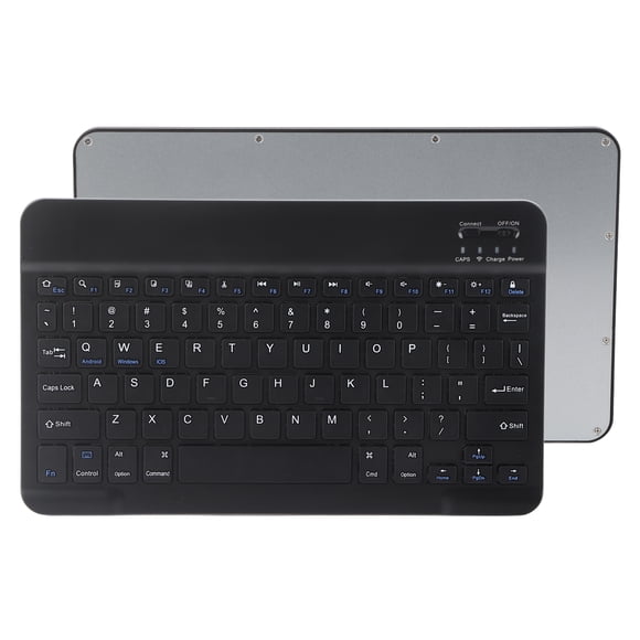 10inch Keyboard, Waterproof and Dustproof Keyboard Ergonomic Keyboard Retro Keyboard with Black/whiteoptional for IOS / Android / Windows Black,White