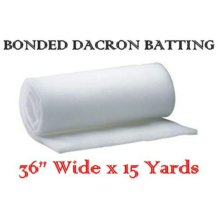 AK-Trading 36 Inch Wide Bonded Dacron Upholstery Grade Polyester Batting  (15 Yards)