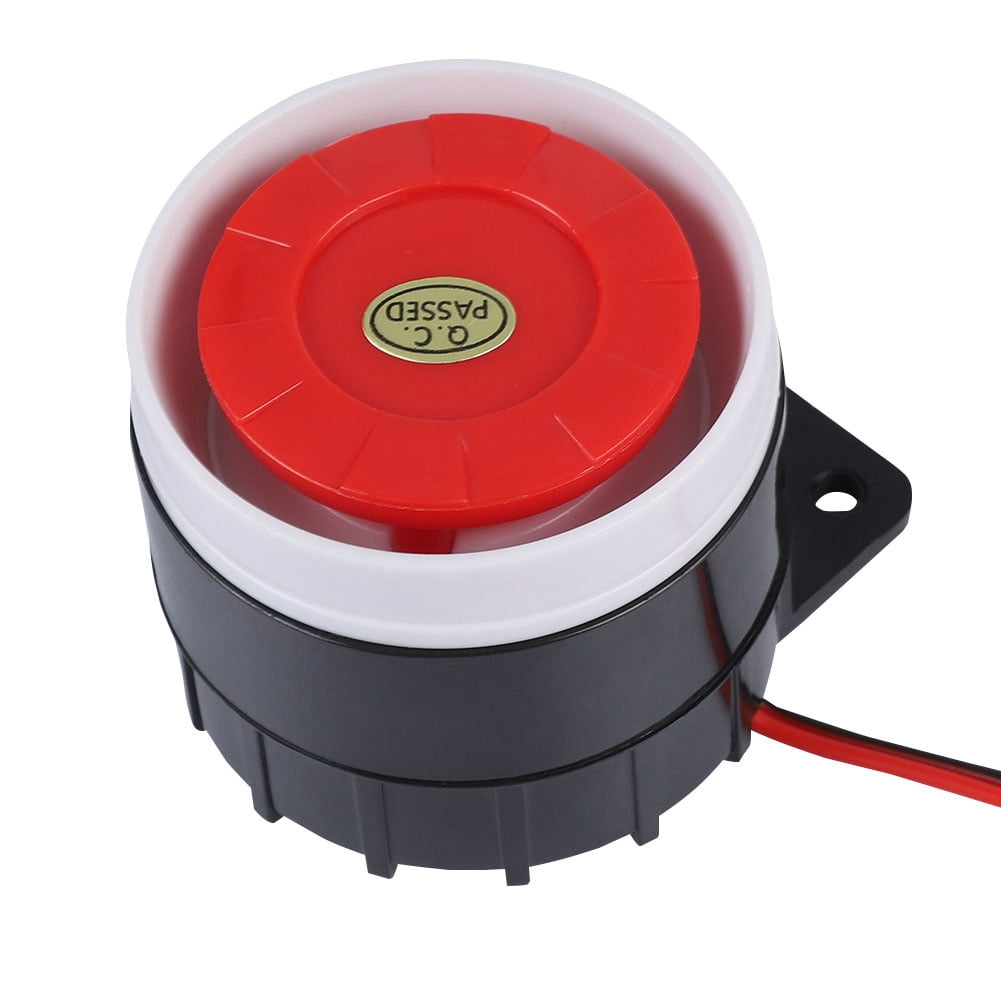 Haofy 120dB DC 12V Warning Horn, Sound Warning Horn, For Residential Security Home Security Safe Protection System Commercial Security