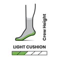 thumbnail image 2 of Calcetines Smartwool para Niños Hike Light con Acolchado Ligero Gris Claro Talla L, 2 of 2