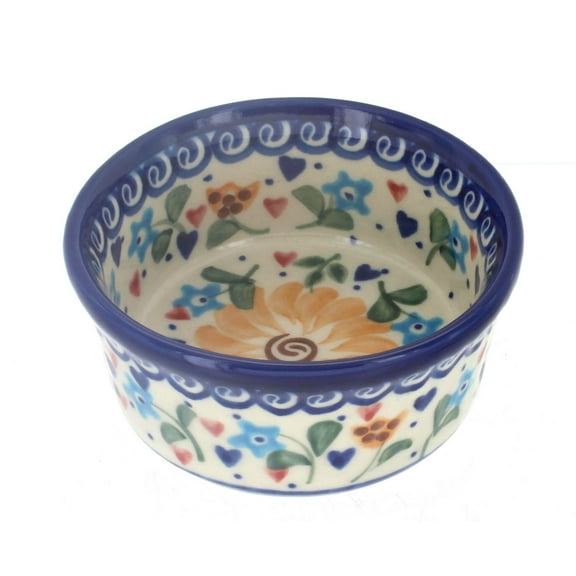 Blue Rose Polish Pottery Butterfly Small Bowl
