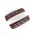 thumbnail image 4 of Embellecedor de marco para salida de pilar delantero de coche 2021 2022, accesorios adhesivos de fibra de carbono negros, 4 of 5