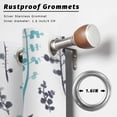 thumbnail image 2 of Outdoor Curtains for Patio Waterproof, Aqua Grey Botanical Outdoor Privacy Panels Grommet, Watercolor Spring Floral Summer Leaf Blackout Outside Curtains for Porch/Cabana 54"x108", 1 Panel, 2 of 8