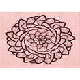 thumbnail image 1 of Ahgly Company Machine Washable Indoor Rectangle Transitional Light Rose Pink Area Rugs, 7' x 9', 1 of 7