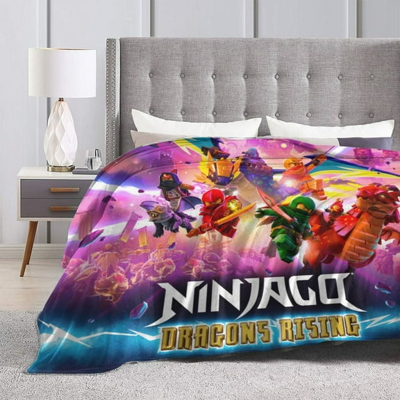 Ultra-Soft Micro Fleece Blanket Ninjago Super Soft Plush Blanket For Winter Bedding Bed Couch Sofa For All Seasons 80"X60"