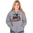 thumbnail image 4 of Im Cupids Arrow Funny Valentines Day Zip Hoodie Sweatshirt Women Brisco Brands S, 4 of 6