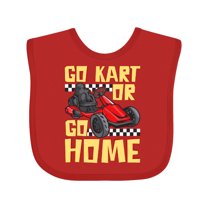 Inktastic Go Kart Funny Go Karting Boys or Girls Baby Bib