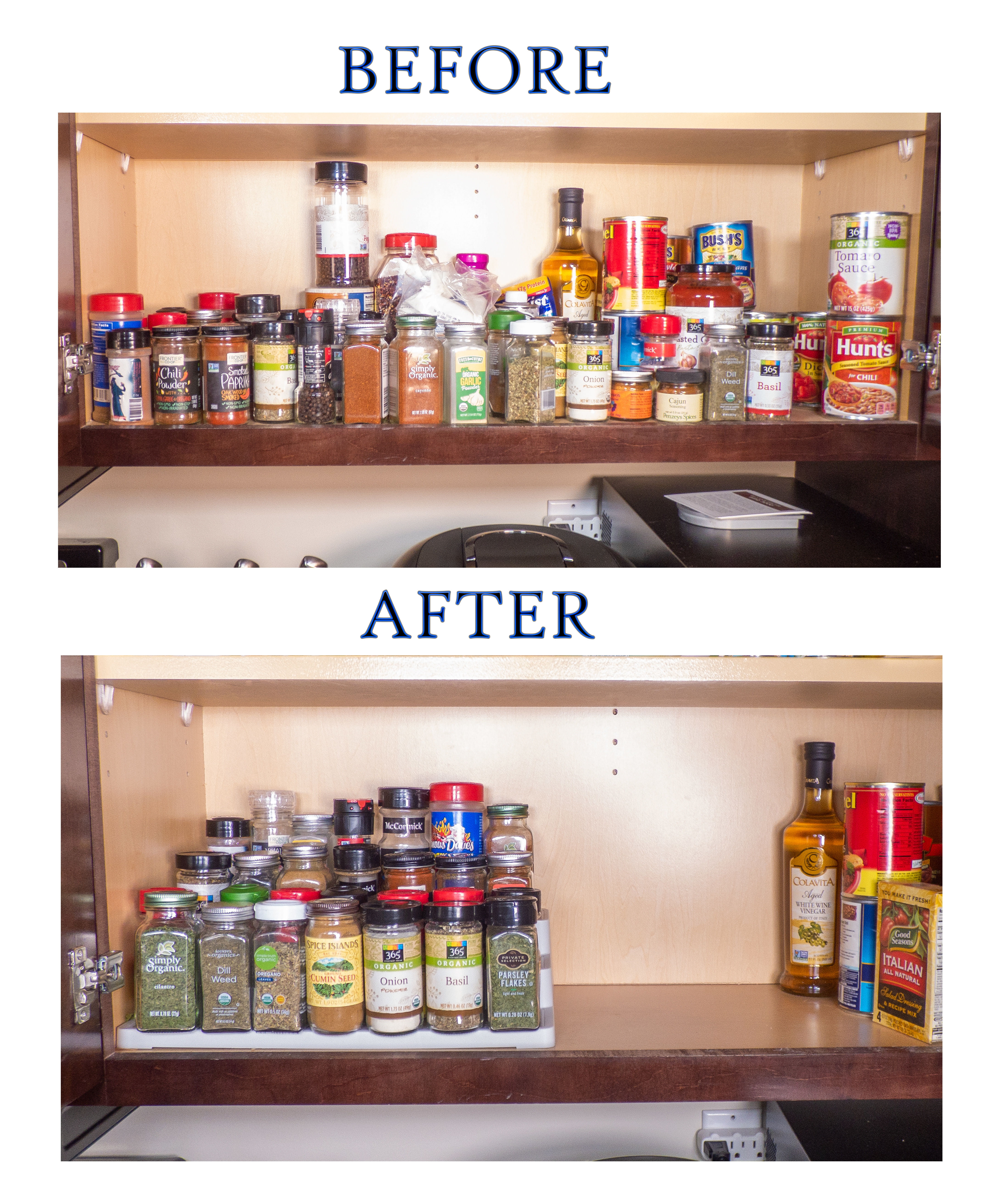 Corner Spice Rack Non Slip 3 Tier Step Shelf Organizer - White - For  Kitchen, Refrigerator, Pantry, Cabinet, Cupboards, Countertops & More 