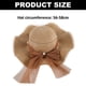 thumbnail image 2 of Sombrero de 56-58cm de circunferencia para mujer, sombrilla de verano, sombrero de paja plegable, aleros grandes, lazo informal, sombrero de playa, sombrero de viaje, 2 of 5