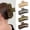Jelly Neutral, variant on 5 Inche Extra Large Claw Clips for Thick Hair and Long Hair, 4 Pack Xl Jumbo Claw clips, Oversized Matte Non-slip Rectangle Hair Clips for Women, Big Strong Hold Jaw Clip,Neutral Color
