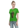 thumbnail image 4 of T-Shirt Basique à Manches Courtes pour Femmes Demon Slayer Tomioka Yiyong, 4 of 6