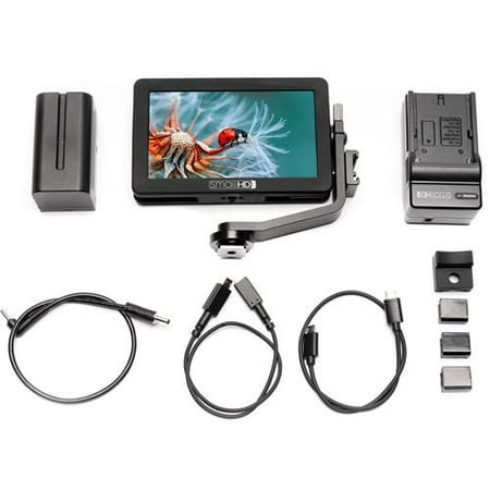 SmallHD FOCUS On-Camera Touch Daylight Visible Monitor Kit with Faux Battery Adapter to Blackmagic Pocket Cinema (Best Mft Lenses For Blackmagic Cinema Camera)