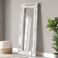 Barnyard Designs 24x58 Whitewash Leaner Floor Mirror Full Length, Large