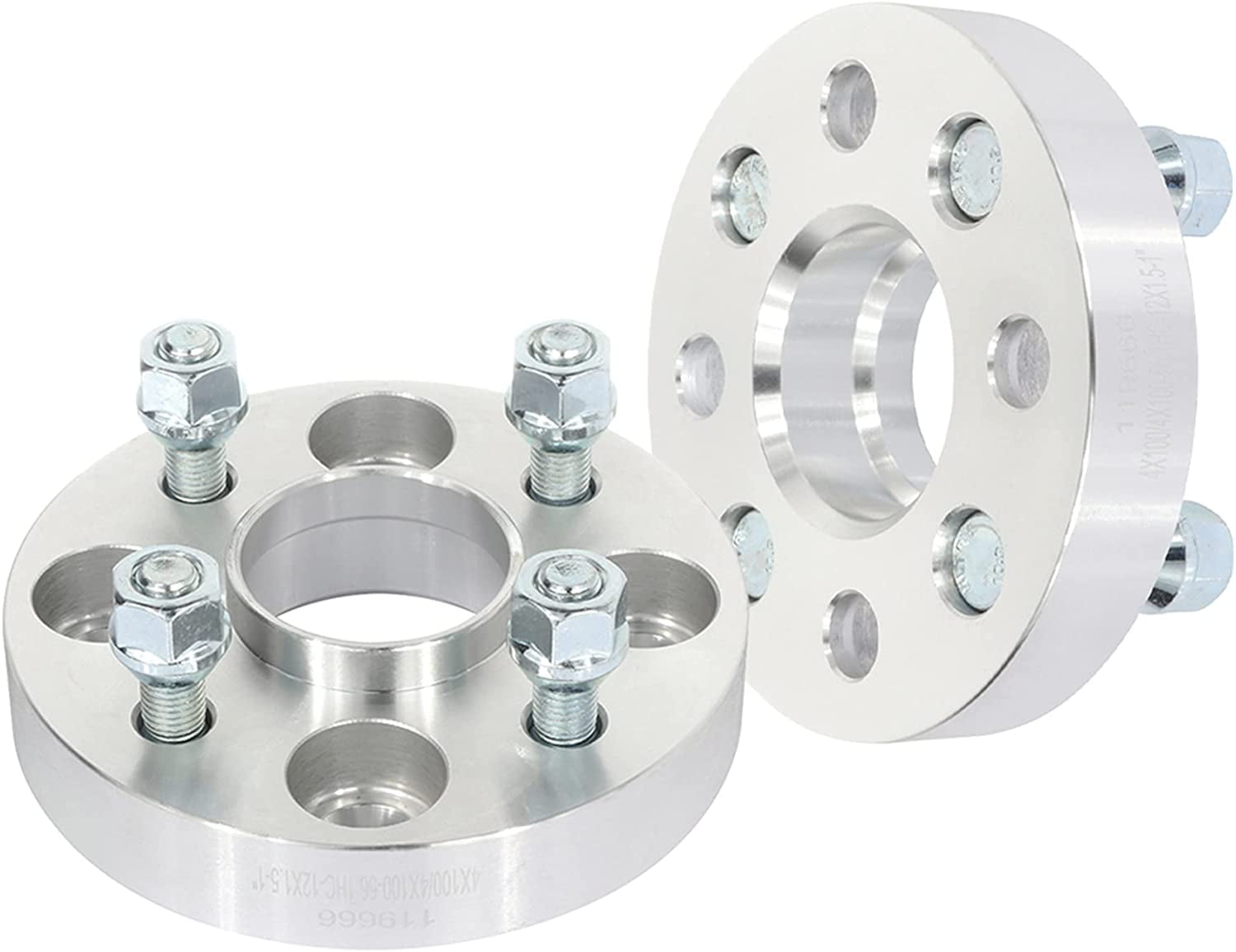 ECCPP 2X 1 inch Wheel Spacers Adapters 4 Lug 4x100 to 4x108 12x1.5 Studs 67.1mm fits for Ch-evr-olet Chevette for Ch-evr-olet Nova for Honda Civic 