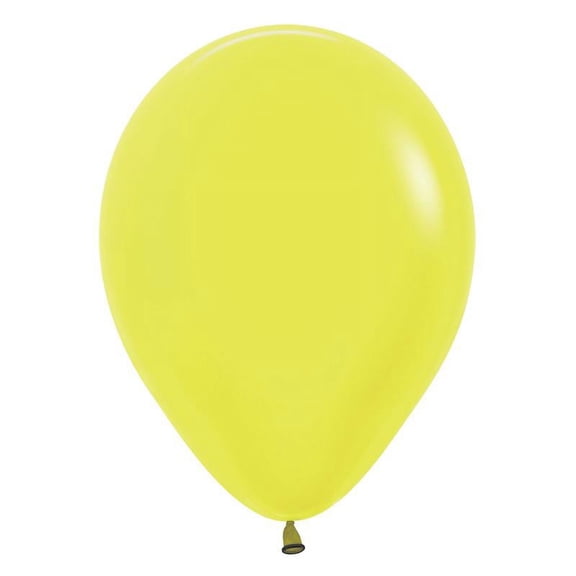 LOONBALLOON 1980s Balloons, 11″ BETALLATEX NEON YELLOW